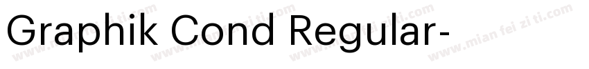 Graphik Cond Regular字体转换